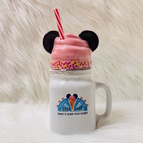 Disney Beach Club Resort Beaches & Cream Soda Shop Mickey Ice Cream Mug - Picture 1 of 4
